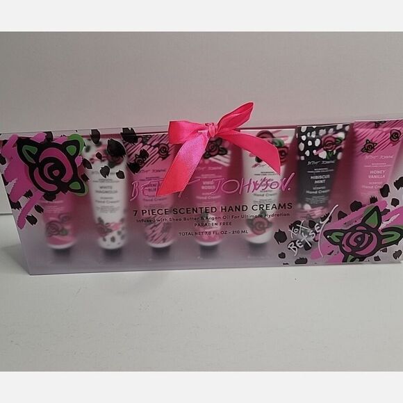 BETSY JOHNSON 7 PIECE SCENTED HAND CREAMS All NEW - Picture 1 of 5
